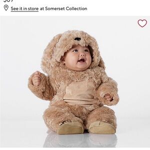 Pottery Barn Labradoodle puppy costume size 0-6 months